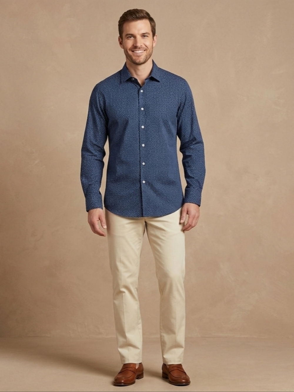 $65  Alfani Mens Print Dress Shirt